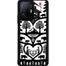 Coque Xiaomi 11T - Silicone rigide noir Poya Suisse 2