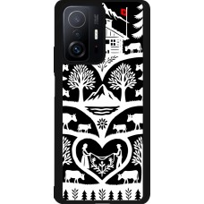 Coque Xiaomi 11T - Silicone rigide noir Poya Suisse 2 noir
