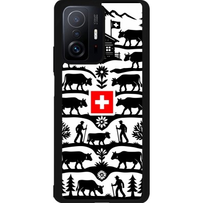 Coque Xiaomi 11T - Silicone rigide noir Poya Suisse 3