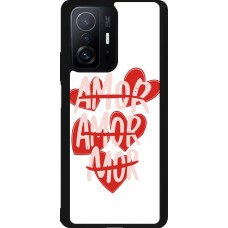 Coque Xiaomi 11T - Silicone rigide noir Saint Valentines Day 26 Amor