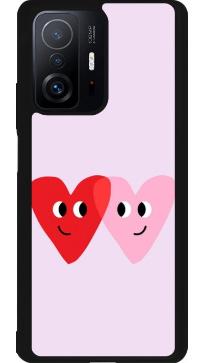 Coque Xiaomi 11T - Silicone rigide noir Saint Valentines Day 26 Heart