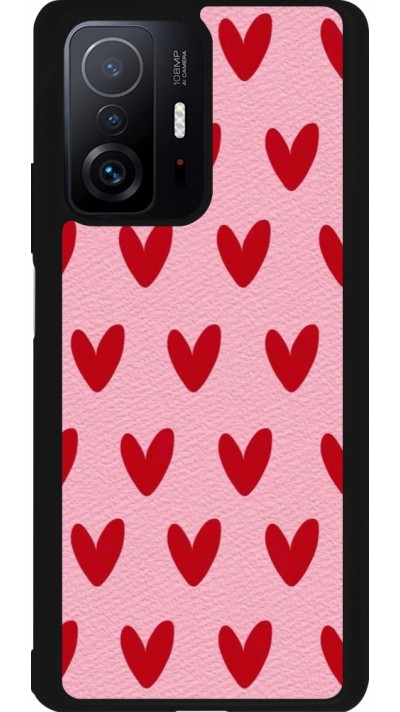 Coque Xiaomi 11T - Silicone rigide noir Saint Valentines Day 26 Pattern heart