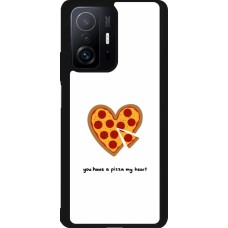 Coque Xiaomi 11T - Silicone rigide noir Saint Valentines Day 26 You have my pizza heart
