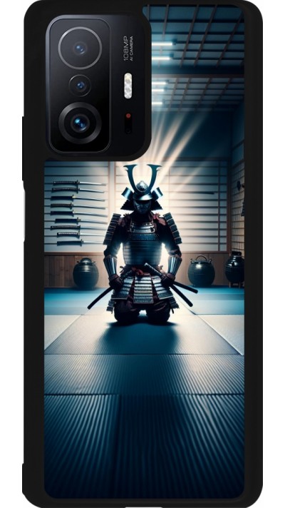 Xiaomi 11T Case Hülle - Silikon schwarz Samurai im Gebet