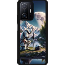 Coque Xiaomi 11T - Silicone rigide noir Samurai Katana Lune