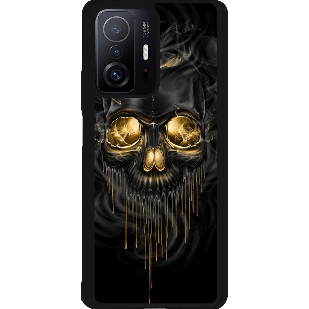 Xiaomi 11T Case Hülle - Silikon schwarz Skull 02