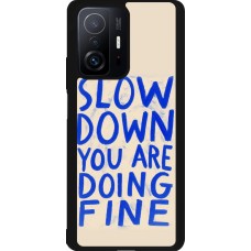 Xiaomi 11T Case Hülle - Silikon schwarz Slow down 2026