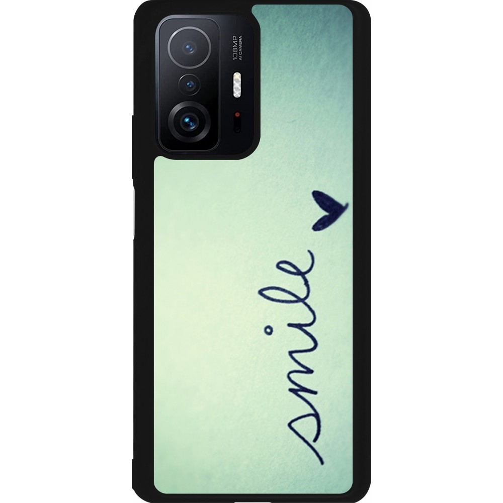 Xiaomi 11T Case Hülle - Silikon schwarz Smile