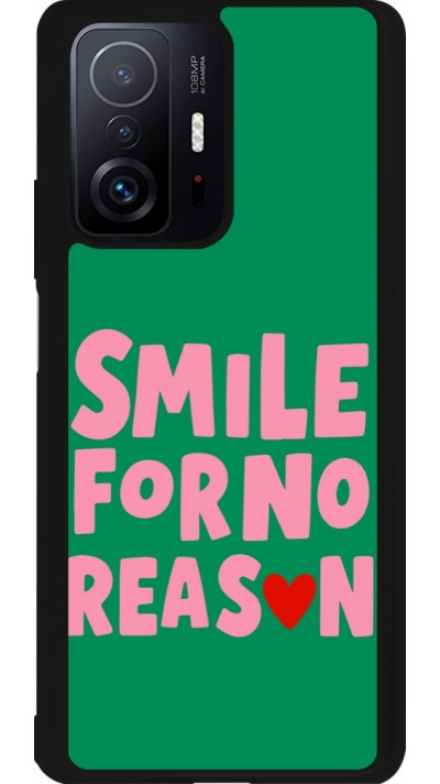 Xiaomi 11T Case Hülle - Silikon schwarz Smile for no reason 2026