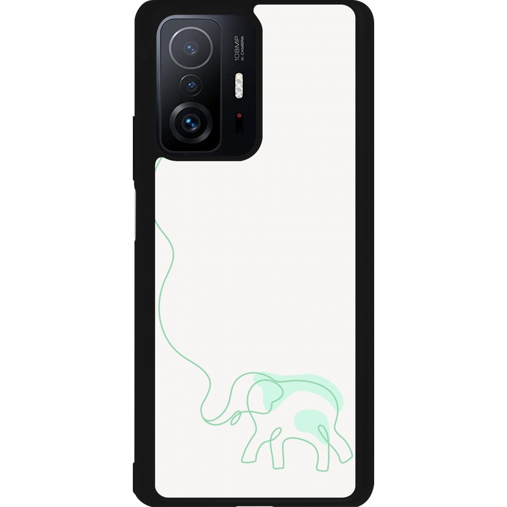 Coque Xiaomi 11T - Silicone rigide noir Spring 23 baby elephant
