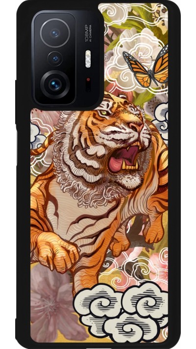 Coque Xiaomi 11T - Silicone rigide noir Spring 23 japanese tiger