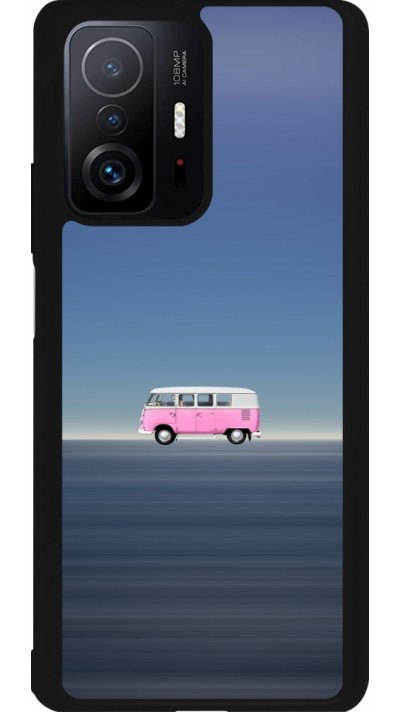 Coque Xiaomi 11T - Silicone rigide noir Spring 23 pink bus