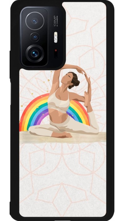 Coque Xiaomi 11T - Silicone rigide noir Spring 23 yoga vibe