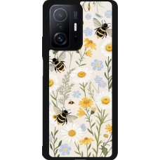 Xiaomi 11T Case Hülle - Silikon schwarz Pattern bees Spring 2026