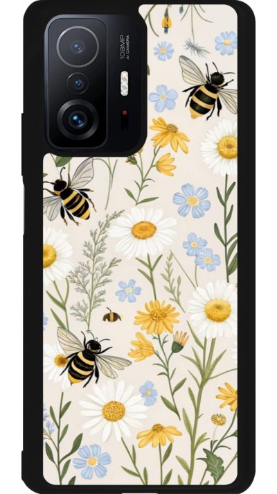 Xiaomi 11T Case Hülle - Silikon schwarz Pattern bees Spring 2026