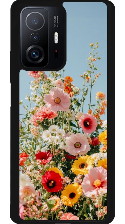 Xiaomi 11T Case Hülle - Silikon schwarz Spring flowers Spring 2026