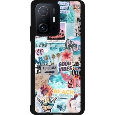 Coque Xiaomi 11T - Silicone rigide noir Summer 20 collage