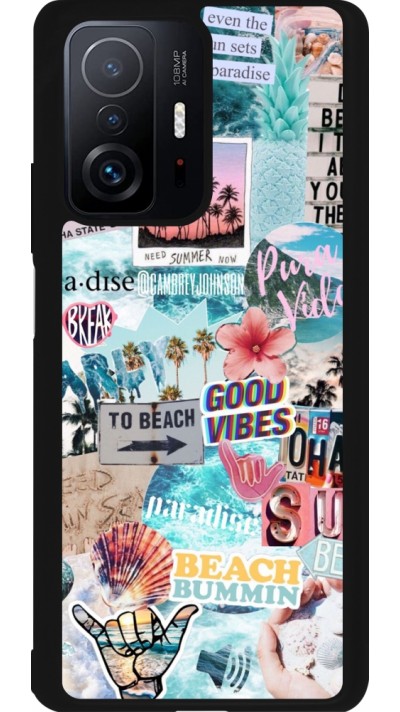 Coque Xiaomi 11T - Silicone rigide noir Summer 20 collage