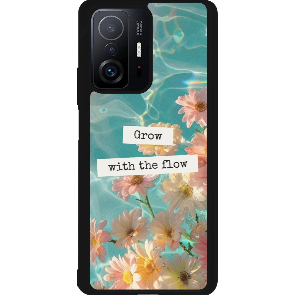 Coque Xiaomi 11T - Silicone rigide noir Summer 2025 Grow with the flow