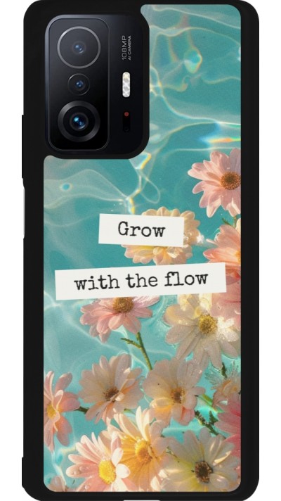 Coque Xiaomi 11T - Silicone rigide noir Summer 2025 Grow with the flow