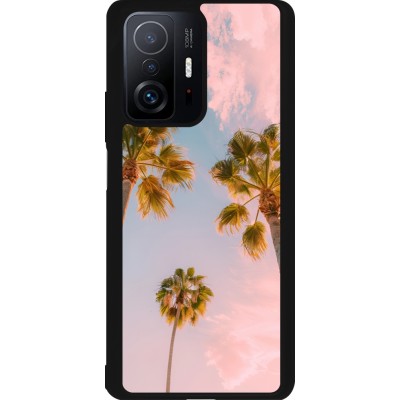 Xiaomi 11T Case Hülle - Silikon schwarz Summer 2025 Palmiers