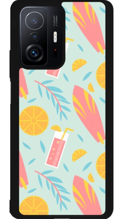Coque Xiaomi 11T - Silicone rigide noir Summer 2025 Pattern citron