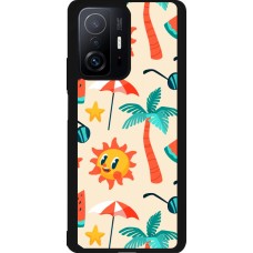 Coque Xiaomi 11T - Silicone rigide noir Summer 2025 Pattern soleil