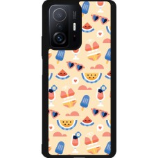 Xiaomi 11T Case Hülle - Silikon schwarz Pattern Summer 2026