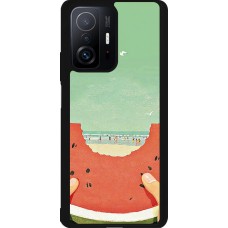Xiaomi 11T Case Hülle - Silikon schwarz Views through a watermelon Summer 2026