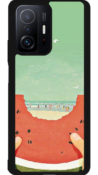 Xiaomi 11T Case Hülle - Silikon schwarz Views through a watermelon Summer 2026