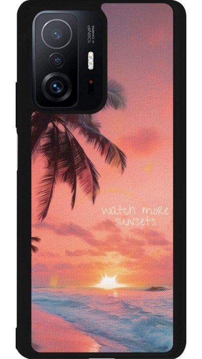 Xiaomi 11T Case Hülle - Silikon schwarz Watch more sunsets Summer 2026