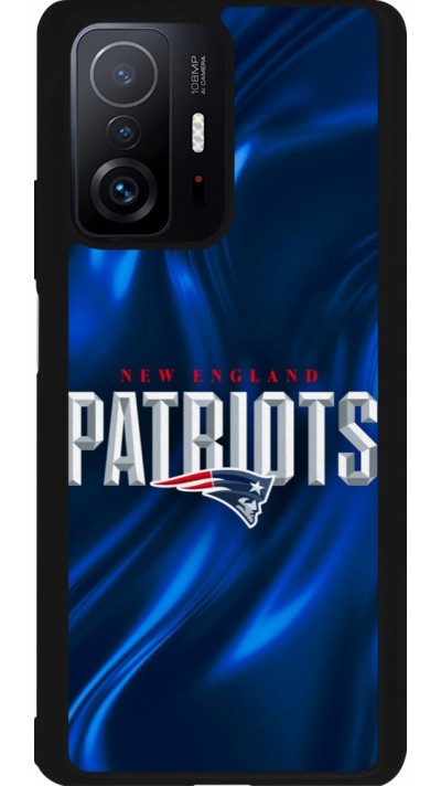 Coque Xiaomi 11T - Silicone rigide noir Super Bowl 26 Patriots 2