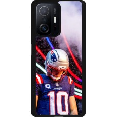 Coque Xiaomi 11T - Silicone rigide noir Super Bowl 26 Patriots 3