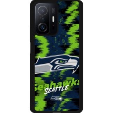 Coque Xiaomi 11T - Silicone rigide noir Super Bowl 26 Seattle 2