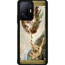 Coque Xiaomi 11T - Silicone rigide noir Tableau art - La Création d’Adam - Michel-Ange