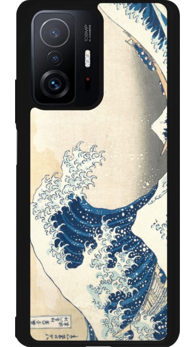 Coque Xiaomi 11T - Silicone rigide noir Tableau art - La Grande Vague de Kanagawa - Hokusai