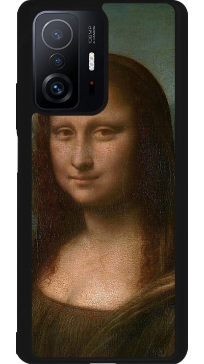 Coque Xiaomi 11T - Silicone rigide noir Tableau art - La Joconde - Léonard de Vinci