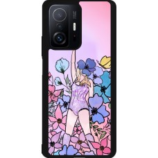 Xiaomi 11T Case Hülle - Silikon schwarz Taylor Swift Sketch - Pink