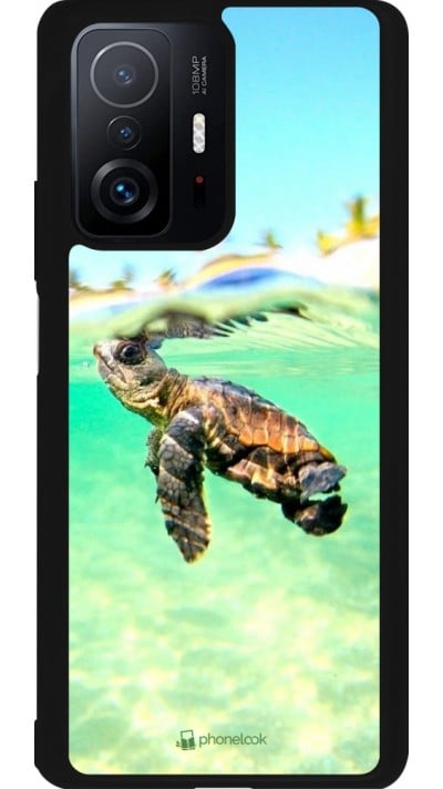 Coque Xiaomi 11T - Silicone rigide noir Turtle Underwater