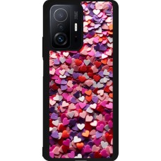 Coque Xiaomi 11T - Silicone rigide noir Valentine 2025 Confetti