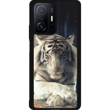 Coque Xiaomi 11T - Silicone rigide noir Zen Tiger