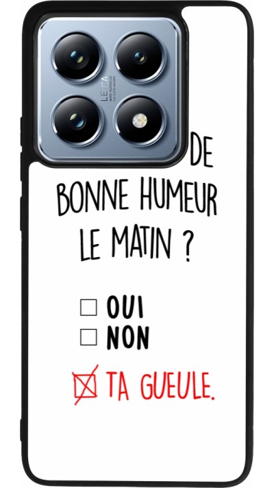 Xiaomi 14T Pro Case Hülle - Silikon schwarz Bonne humeur matin