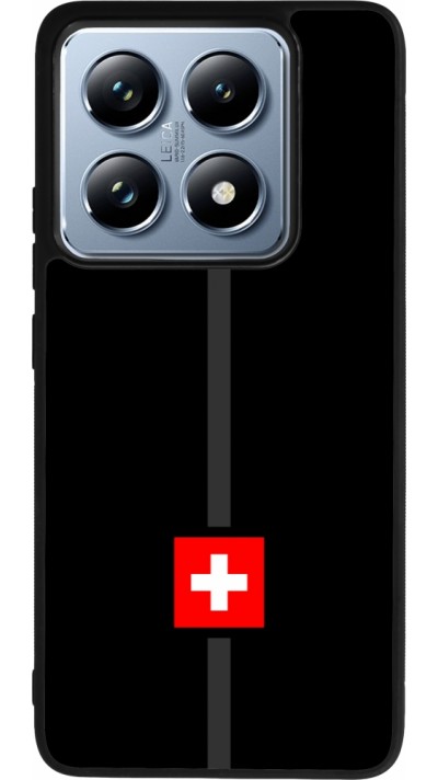Coque Xiaomi 14T Pro - Silicone rigide noir Canton CH noir