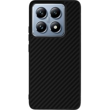 Xiaomi 14T Pro Case Hülle - Silikon schwarz Carbon Basic