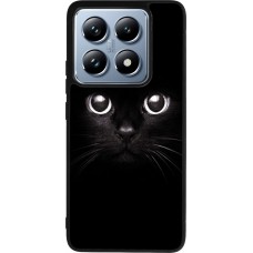 Xiaomi 14T Pro Case Hülle - Silikon schwarz Cat eyes