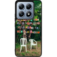 Xiaomi 14T Pro Case Hülle - Silikon schwarz Chairs DTMF