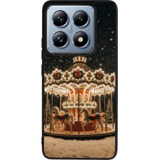 Xiaomi 14T Pro Case Hülle - Silikon schwarz Christmas 25 Carousel
