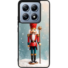 Xiaomi 14T Pro Case Hülle - Silikon schwarz Christmas 25 Nutcracker Snow