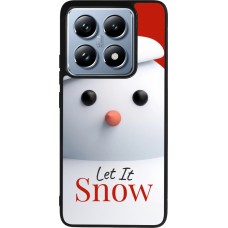 Coque Xiaomi 14T Pro - Silicone rigide noir Christmas 25 Xmas Snowman