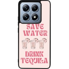 Coque Xiaomi 14T Pro - Silicone rigide noir Cocktail Save Water Drink Tequila